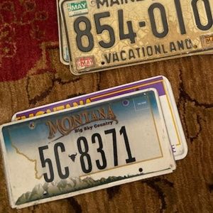 Montana licenses plates